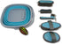 10 5 Collapsible Grooming Kit Liter Bucket and Grooming Tools - By Southwestern Equine - Turquoise