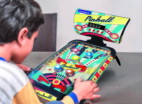Lexibook Table Electronic Pinball - Action and Reflex Game for Children and Family with LCD Screen