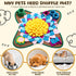 18.8 18.8 Inch 2 Pack Arrowbash Snuffle Mat for Dogs Cats x Interactive Sniff Feeding Mat with Toy Balls for Small