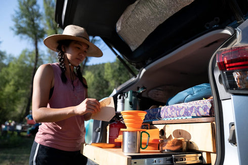 ust Collapsible Flexware Coffee Drip - BPA Free Design for Hiking and Camping, Orange