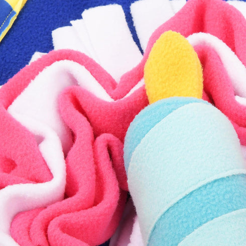 P.L.A.Y. Cute Snuffle Mat for Dogs - Birthday Themed Interactive Food & Treat Mat for Puppies Dogs - Enrichment Toy