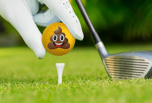 Oji-Emoji 12-Pack Premium Emoji Golf Balls, Unique Professional Practice Golf Gift for All Golfers