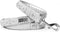 Signature Diamond Name Plate Leatherette Leash - XS/S Silver for Small Dogs