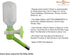 Choco Nose No-Drip Dog Water Bottle/Feeder - 11.2 oz, Apple Green (H590) for Small-Medium Animals