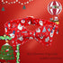 Lionheart Glory Christmas Dog Bow Collar, Santa Print Bow Tie Collar, Adjustable Gift for Large Dogs