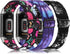 Wearlizer 3 Packs Adjustable Elastic Band for Fitbit Charge 6/5, Stretchy Loop Strap Soft Nylon Sport Wristband
