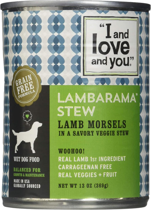 I AND LOVE AND YOU Lamb Stew Canned Dog Food - 13 OZ