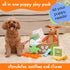 Premium Puppy Starter Kit - New Puppy Gift Basket with Essentials, Toy Box, Treat Tray, Training Supplies, Chew