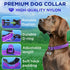 TECEUM Reflective Pet Collar – Purple – L – Extra Soft Padding – Basic Nylon Dog Collar – Quick Release Buckle – Fits Small, Medium and Large Dogs, Puppies, Cats – ESA & Service Dog Options