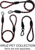 Kruz Short Traffic Leash - KZROPE5020-03L, Heavy-Duty Reflective Dog Rope for Walking and Training (Red)