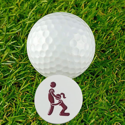 weilaike Magnetic Hat Clip with Funny Golf Ball Marker, Unique Humorous Golf Accessories