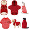 3 Pcs Pet Dog Sweater Jacket, Large, Knitwear Hoodie Clothes, Warm Winter Costume for Puppies