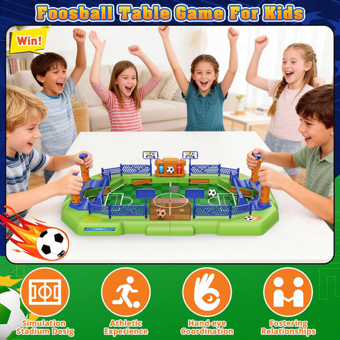 3 4 5 6 7 8-12, 5-8 Fortand Soccer Board Game for Kids, Mini Foosball Table Game for Boys & Girls Ages Finger Football