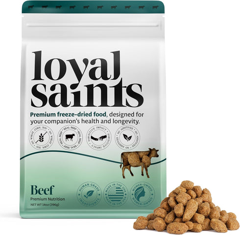 Freeze Dried Raw Dog Food - Premium Beef Flavor with High Protein