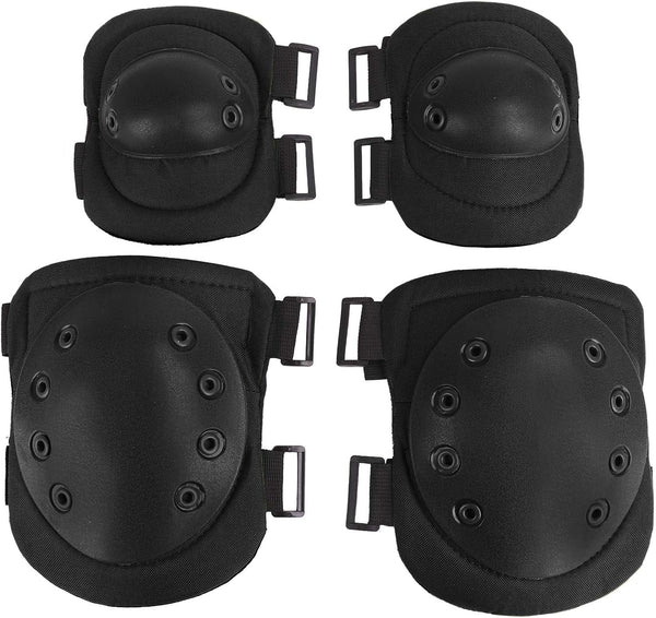 PURFUN Adjustable Cycling Knee Braces Elbow Pads, 4PCS Protector Gear for Inline Skating
