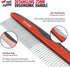 Tuff Pupper Dog Grooming Comb Set, Ergonomic Pet Detangling Combs, No-Slip Handle, Rounded Tips