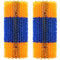 2PCS Livestock Scratch Brushes, Horse Scratcher Massage Brush Kit, Yellow