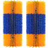 2PCS Livestock Scratch Brushes, Horse Scratcher Massage Brush Kit, Yellow