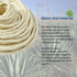 Cat Natural Sisal Rope for Scratching Post Tree Replacement, Hemp Rope for Repairing, Recovering or DIY Scratcher, White, 180FT