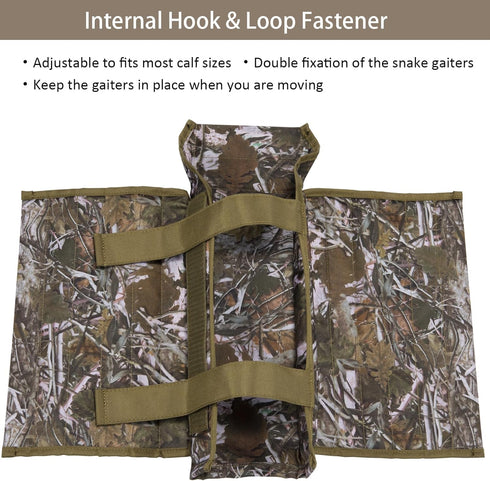 Snake Gaiters - Waterproof Lower Legs Snake Guards - Anti-Snake Gaiters for Men/Women, Adjustable Size