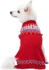Blueberry Pet Icelandic Lopi Pullover Dog Sweater, Holiday Red, Back Length 10", Pack of 1