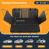 400lbs,New Hammock,Suitable Dog Car Seat Cover for Back Seat, Hard Bottom Back Seat Extender for Dogs - Supports