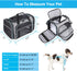 Airline Approved Soft-Sided Pet Carrier, Expandable with 4 Doors, Removable Pads, 3 Pockets for Small Dogs and Cats