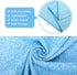 KISS QUEEN 3 Pack Towel(3 Pack(Blue)) Microfiber Gym Towel Quick Dry Sweat Towels Women Men Lightweight Running Cycling