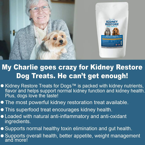 Kidney Restore Bacon Dog Treats, 8oz for Petite Dogs, Low Protein for Kidney Support