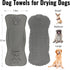 Microfiber Dog Towels - Super Absorbent Quick Drying Grooming Towel for Dogs & Cats, 31Inch X 13Inch, Grey