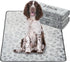 Qeils Reusable Puppy Pads, 2 Pack Washable Pee Pads, Non-Slip, Absorbent & Leakproof Training Mats for Potty & Crate