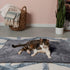Furhaven ThermaNAP Self-Warming Cat Bed, Washable Quilted Faux Fur Reflective Bed Mat for Indoor Cats & Dogs, Gray,