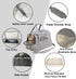 kathson Rabbit Travel Carrier Bag Airline Approved Pet Pocket Breathable Mesh Window Portable Hand Bag with Locking