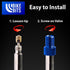 Presta Valve Adapter to Convert Presta to Schrader, Inflate Tire Using Standard Pump or Air Compressor
