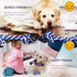 Rope Toys for Large Dogs & Puppies 4-Pack, Natural Cotton Rubber Tug-of-War Toy Set, Tough Dog Toys for Aggressive
