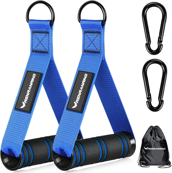 RENRANRING Gym Exercise Handles, Replacement Handle Attachments for Cable Machine Pulleys, Resistance Band and Strength