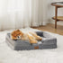 Bedsure Orthopedic Dog Bed, Bolster Sofa Beds for Small Dogs, Supportive Foam Pet Bed with Removable Washable Cover,