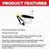 #1191 48-Inch Scotty Power Grip Plus Stacker Release, Leader "Great for Braid", Black