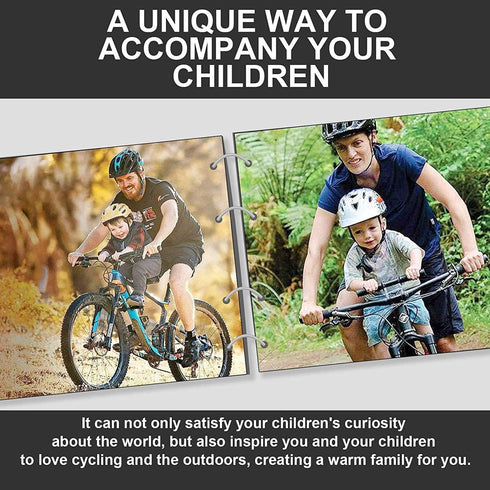shouldbuy 2~5 Kids Bike Seat Replacement with Handlebar,Detachable Front Mounted Child Bicycle Seat with Foot Pedals