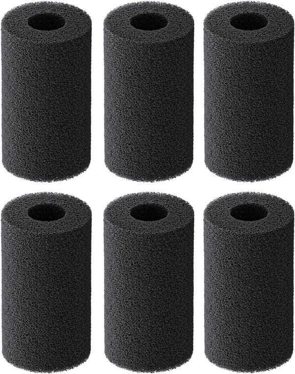 Pawfly 6 Pack Pre-Filter Sponge for Aquarium Filter, 1" Intake Sponge Foam Roll for Small Fish Tank