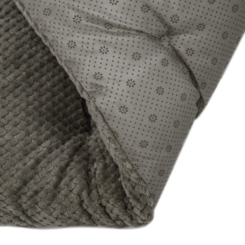 WONDER MIRACLE Fuzzy Deluxe Pet Beds, Super Plush Dog or Cat Beds for Crates (15" x 23", S-Eagle Grey)