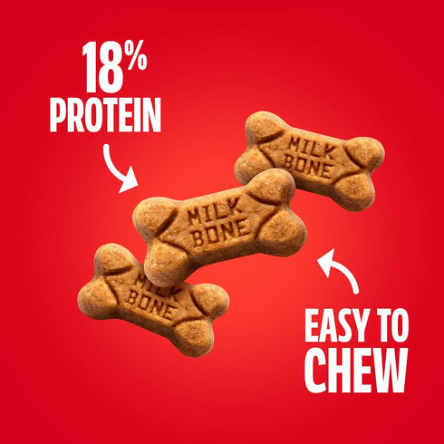 18 Milk-Bone Soft & Chewy Minis Dog Treats, Made with Real Chicken, Ounce Canister