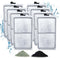 8 Pack PF-S Filter Cartridges for Top Fin Silenstream PF10 Power Filters - Replacement Aquarium Carbon Cartridge