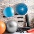 MyGift Yoga Ball Storage Wall Mount, Black Metal Pipe Racks for Exercise Ball Holder, Ball Storage for Home Gym