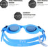 TYR Vesi Femme Goggles, Smoke/Blue, One Size