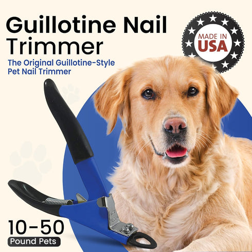 Trimmer Resco Original Deluxe Dog Nail Clippers - Professional USA-Made Guillotine - Heavy Duty Steel for Small