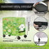 Xumfabuy 80-100 Patio Cooler Cover, Outdoor Bar Cart Cover for Quart Rolling Ice Chest Cooler, Grass Print Cart Covers