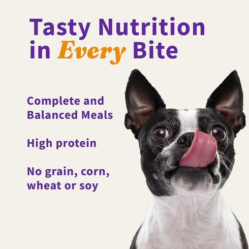 Halo Meal Bites Freeze Dried Raw Dog Food, Beef Recipe, Real Meat, Adult Recipe, 14-OZ Bag