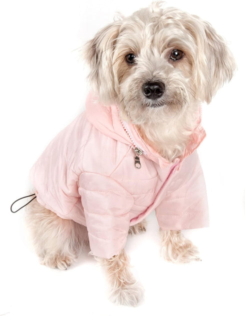 Pet Life Sporty Avalanche Lightweight Folding Winter Dog Coat - Adjustable Dog Jacket with Concealed Zippered Collar