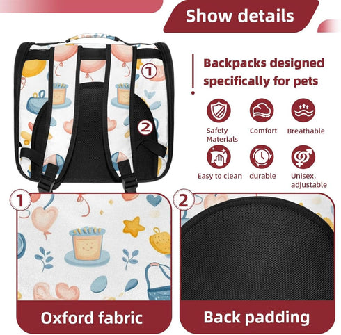 (2) Baby Shower Pet Carrier Soft Sided Carrier for Small Medium Cats Dogs